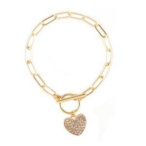 Crystal Heart Bracelet